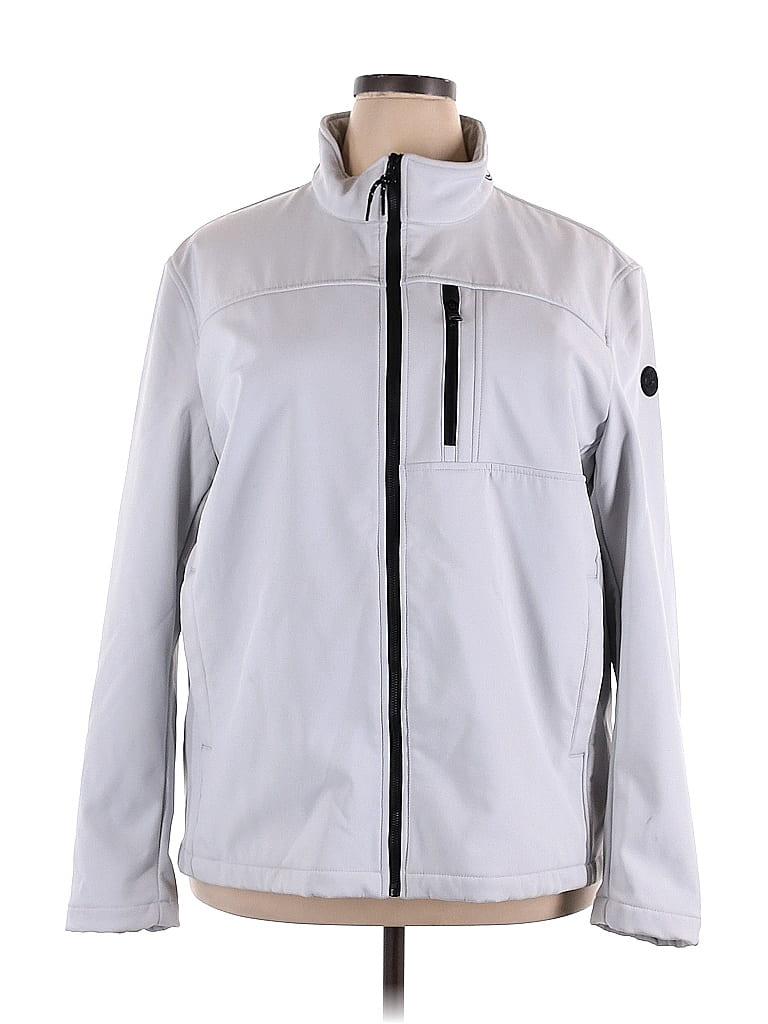 Calvin Klein Solid White Jacket Size XXL - photo 1