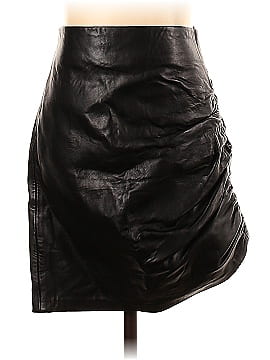 Zara Faux Leather Skirt (view 1)