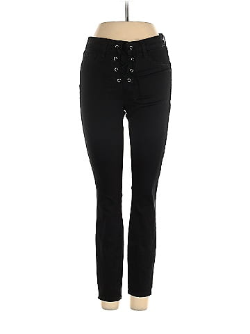 Buy COVER STORY Black Womens Solid Jeggings