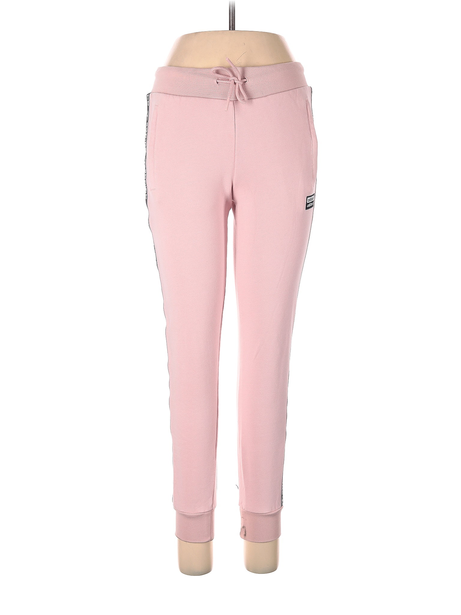 Adidas 100% Cotton Solid Pink Sweatpants Size 6 - 60% off