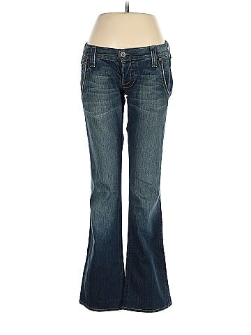 Lucky Brand Solid Blue Jeans Size 6 - 66% off