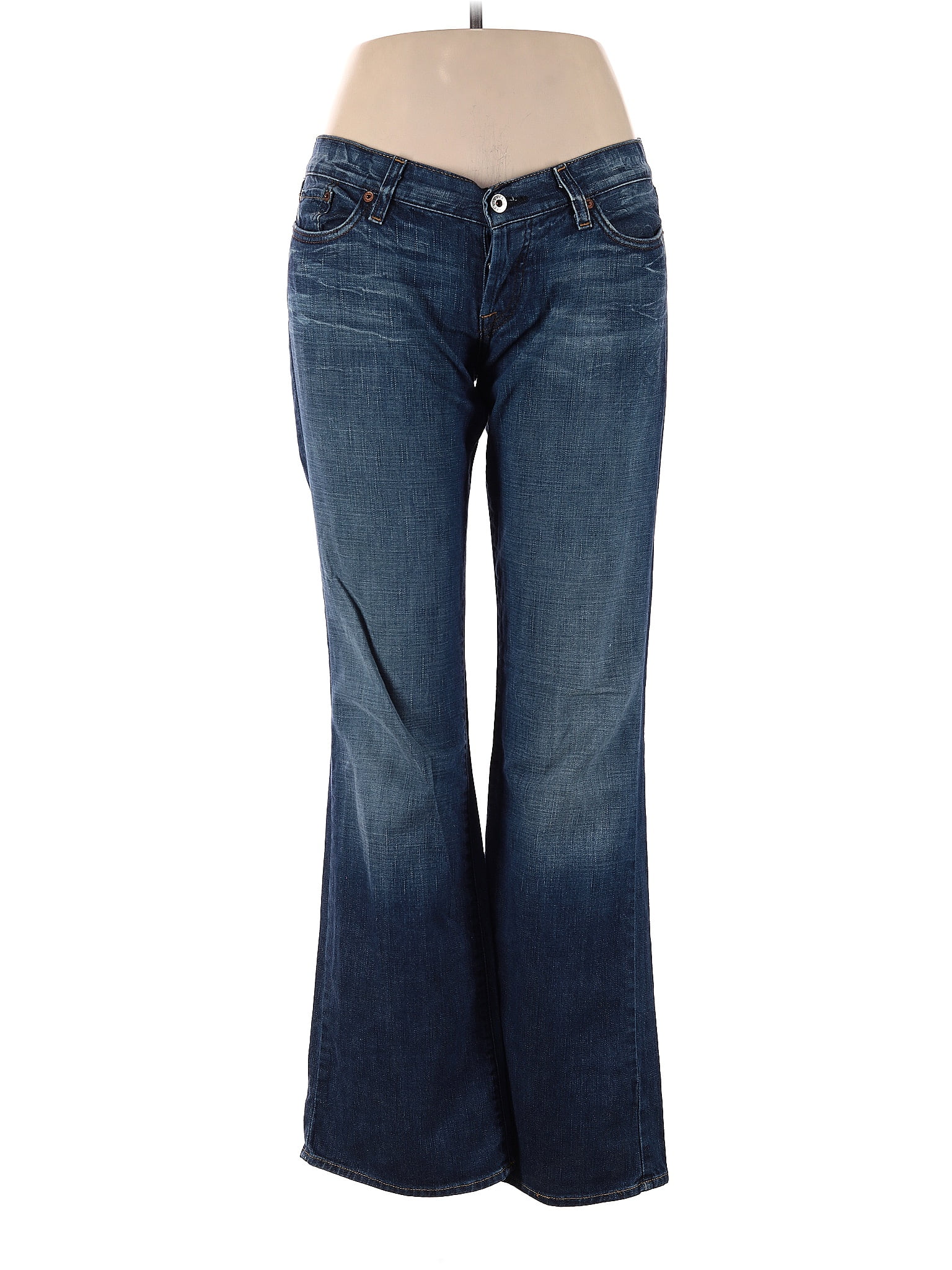 Lucky Brand 100% Cotton Solid Blue Jeans Size 2 - 71% off