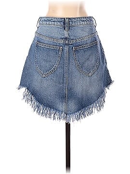 We the Free Denim Skirt (view 2)