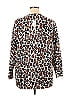 Caryn Vallone 100% Cotton Animal Print Leopard Print Brown Pullover Sweater Size XL - photo 2