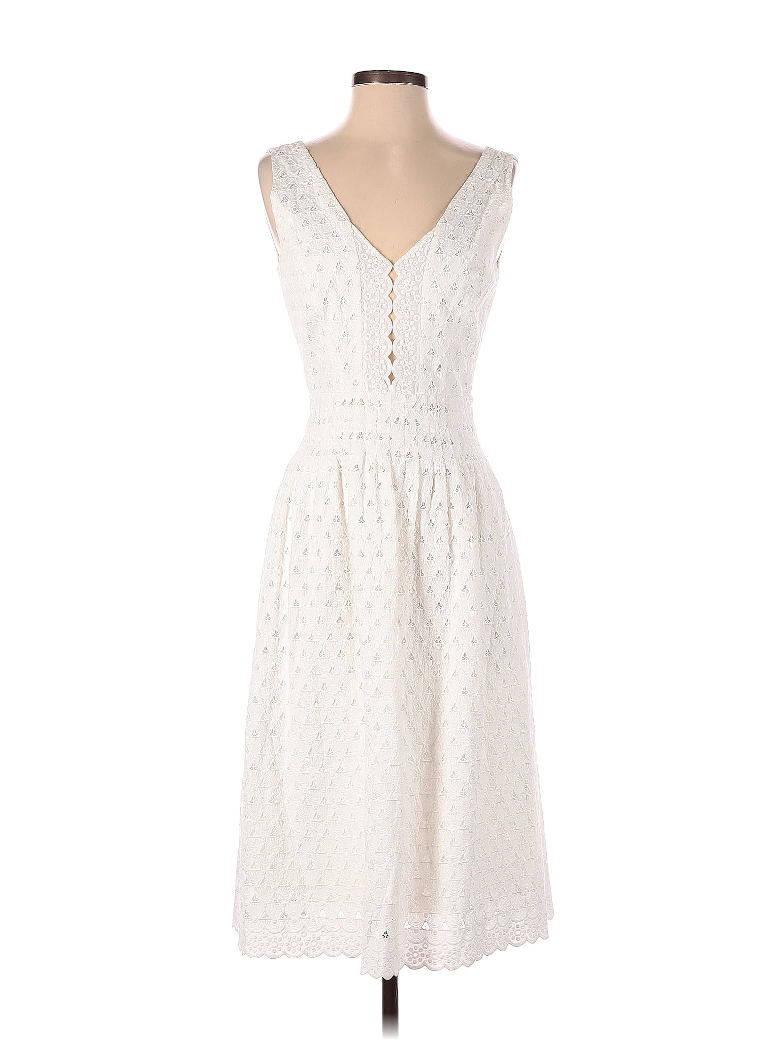 gianni bini white lace dress Gianni Bini Ivory Lace Prom Dress Size 3