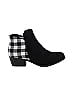 BOUTIQUE By Corkys Houndstooth Checkered-gingham Plaid Black Ankle Boots Size 10 - photo 1