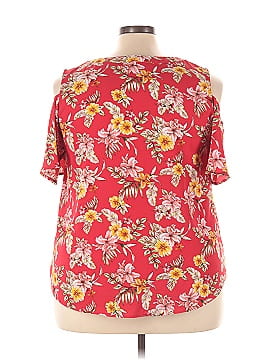 Flower & Feather Short Sleeve Top (view 2)