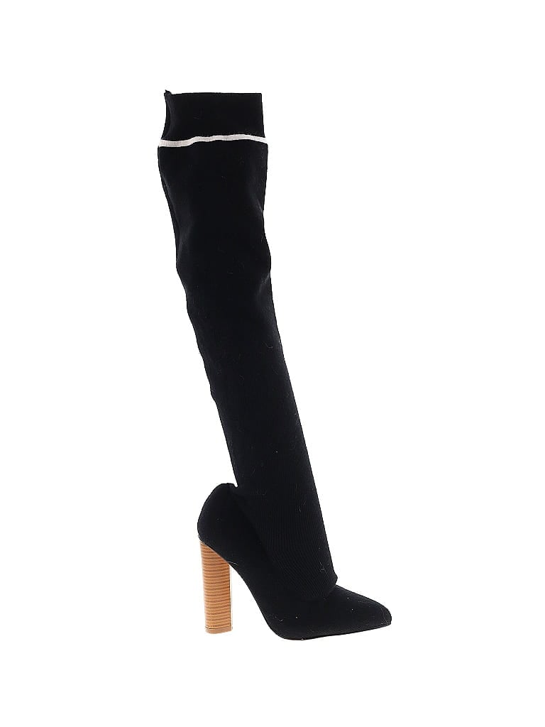 Qupid Black Boots Size 6 - photo 1