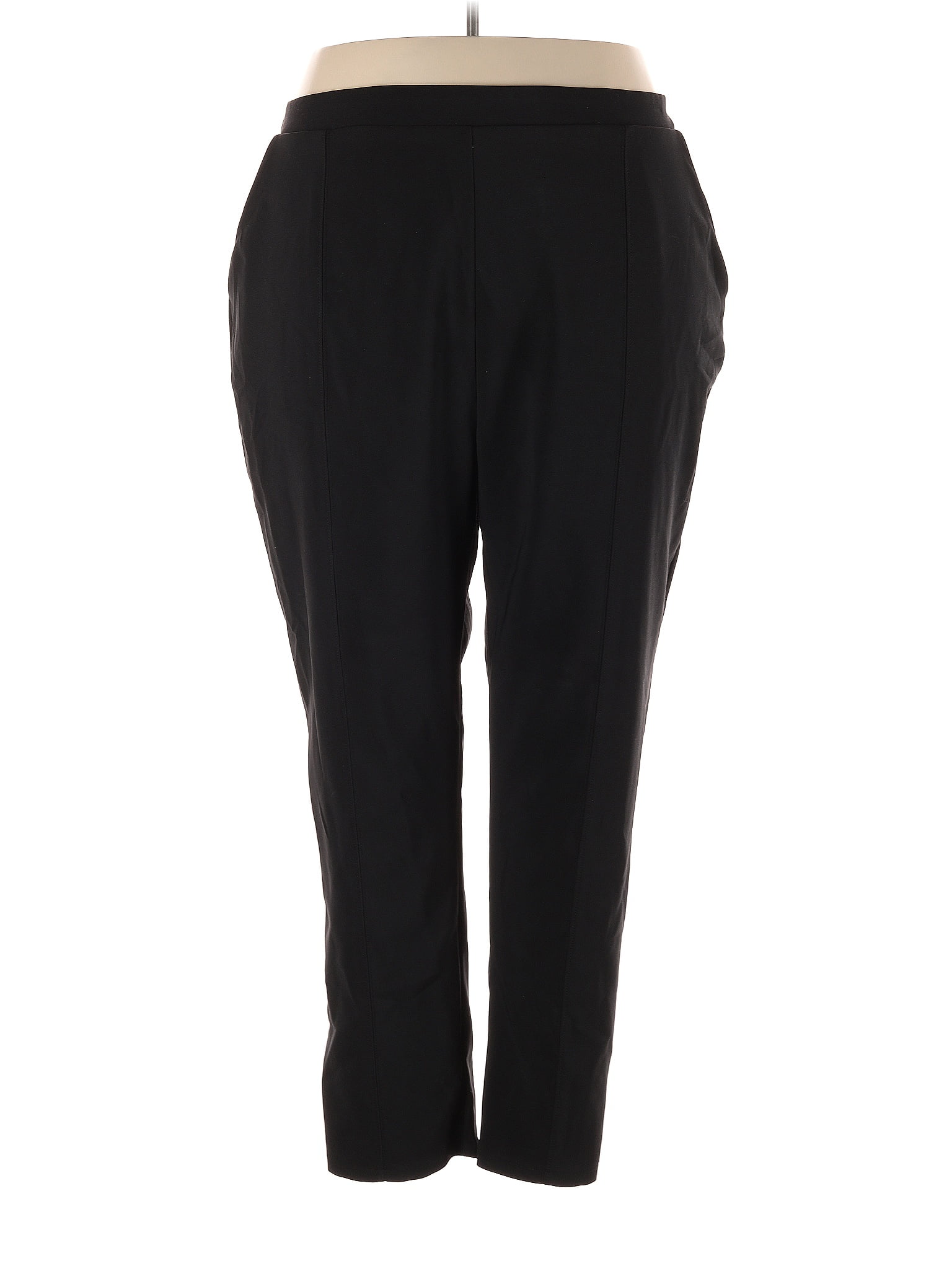 Fashion Nova Solid Black Dress Pants Size 3X (Plus) - 50% off