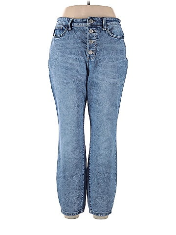 LC Lauren Conrad Solid Blue Jeans Size 14 - 64% off
