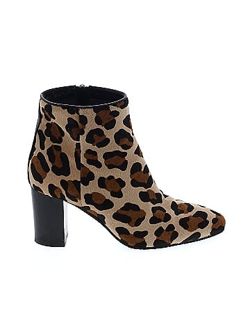 AQUATALIA Leopard Print Brown Ankle Boots Size 7 1 2 72 off