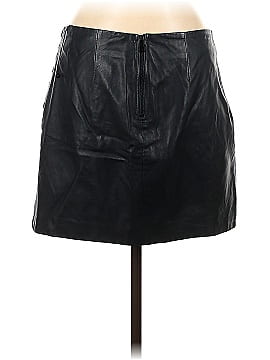 Andrew Marc x Richard Chai Faux Leather Skirt (view 2)