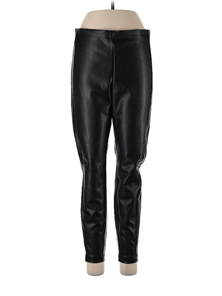 Banana Republic Black Faux Leather Pants Size 10 - photo 1