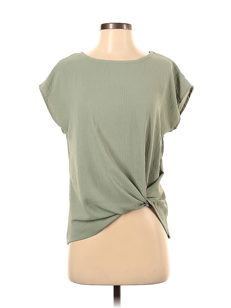Gilli 100 Polyester Green Short Sleeve Blouse Size XS 58 off ThredUp