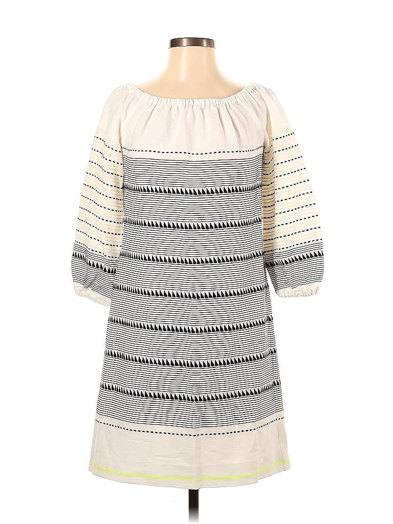E3 by Etcetera Stripes Gray Casual Dress Size 2 - photo 1