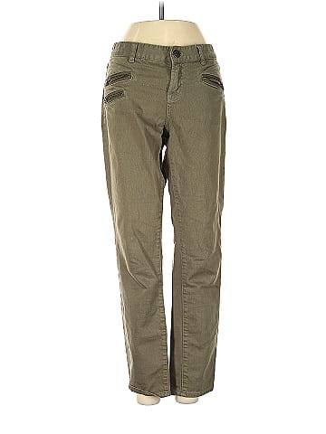 J.Crew Solid Green Casual Pants 25 Waist - 78% off