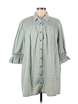 Free People 3/4 Sleeve Button-Down Shirt (view 1)