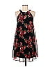 Betsey Johnson 100% Polyester Floral Floral Motif Black Casual Dress Size 6 - photo 1