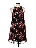 Betsey Johnson 100% Polyester Floral Floral Motif Black Casual Dress Size 6 - photo 2