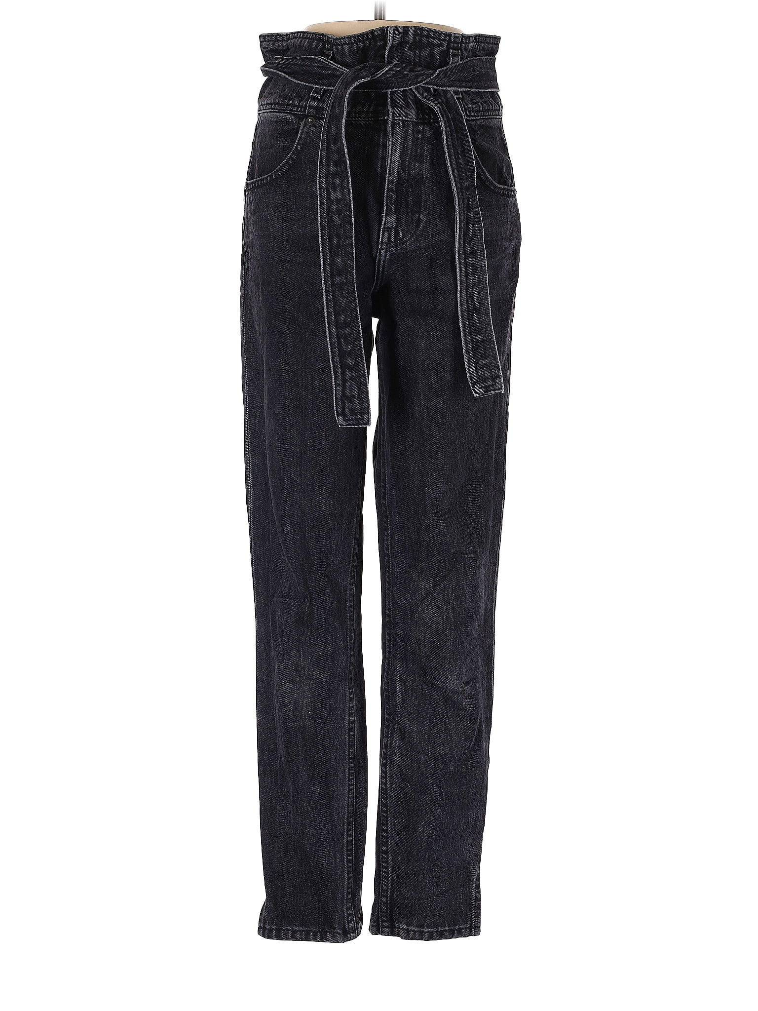 Reformation Solid Black Blue Jeans 25 Waist - 66% off