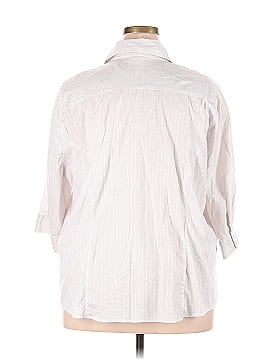 Fashion Bug 3/4 Sleeve Button-Down Shirt (view 2)