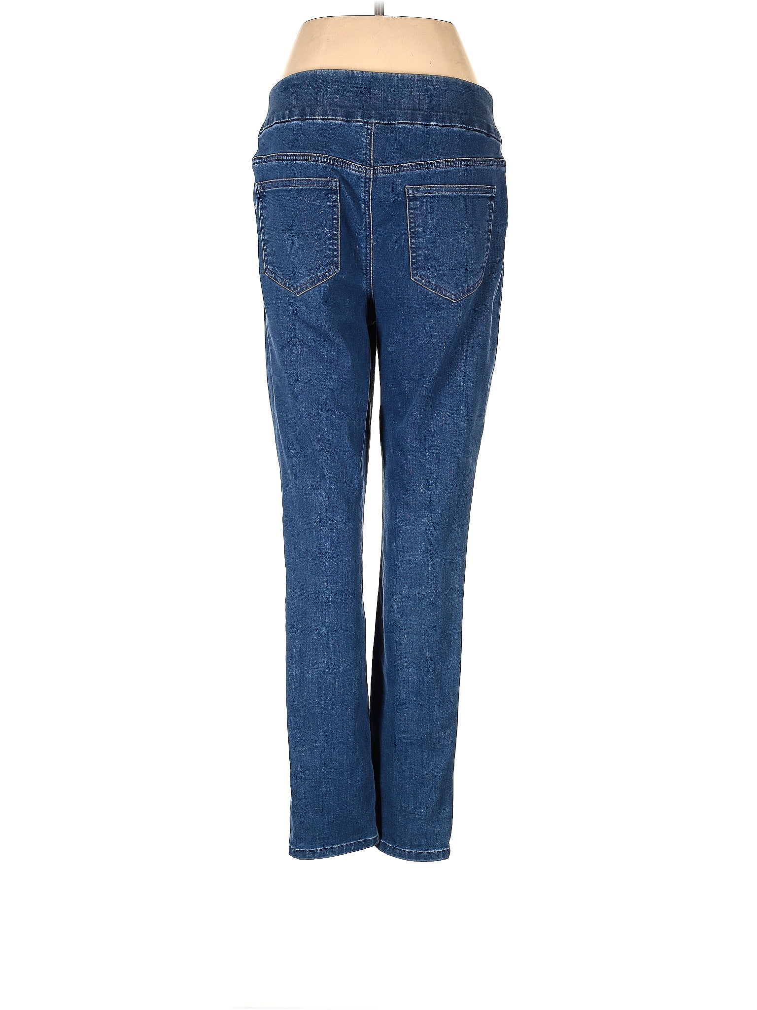So Slimming by Chico's Solid Blue Jeans Size Lg (2) - 73% off