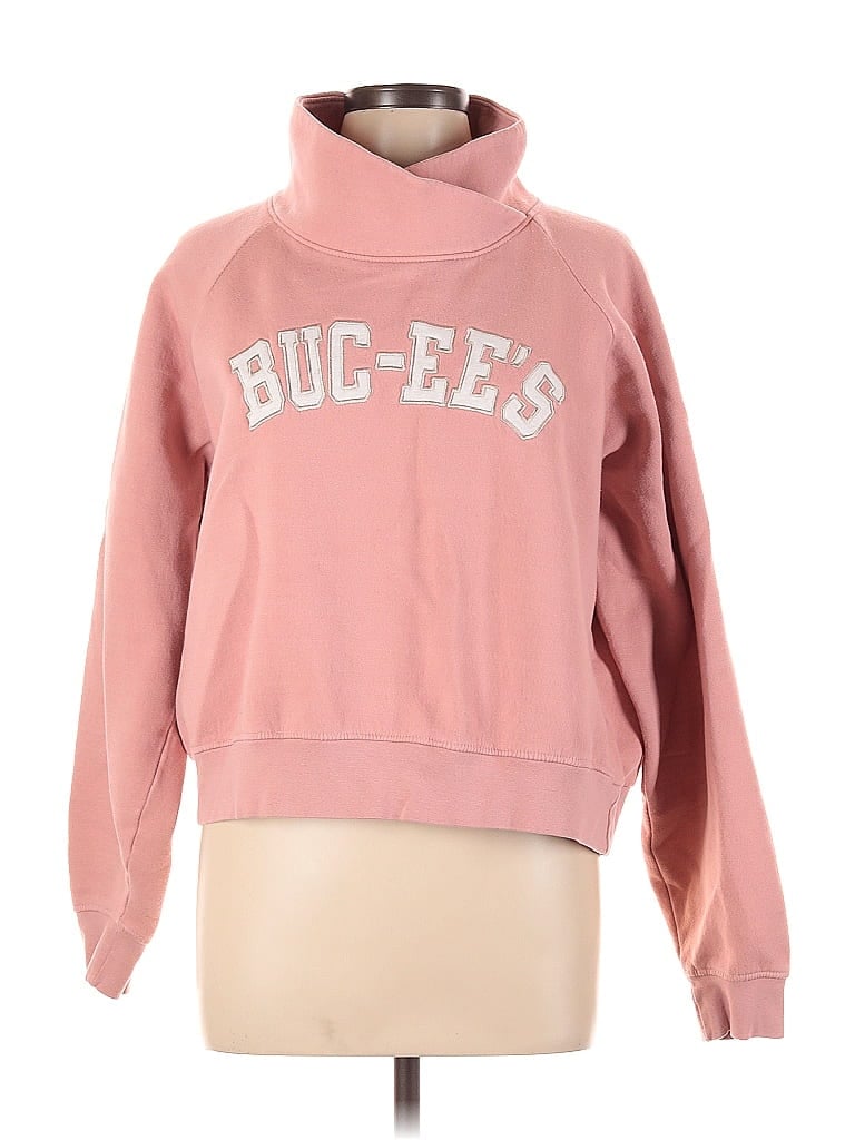 Buc-ees Color Block Solid Pink Turtleneck Sweater Size L - 57% off ...