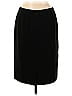 Suit Studio 100% Polyester Solid Black Casual Skirt Size 12 (petite) - photo 2