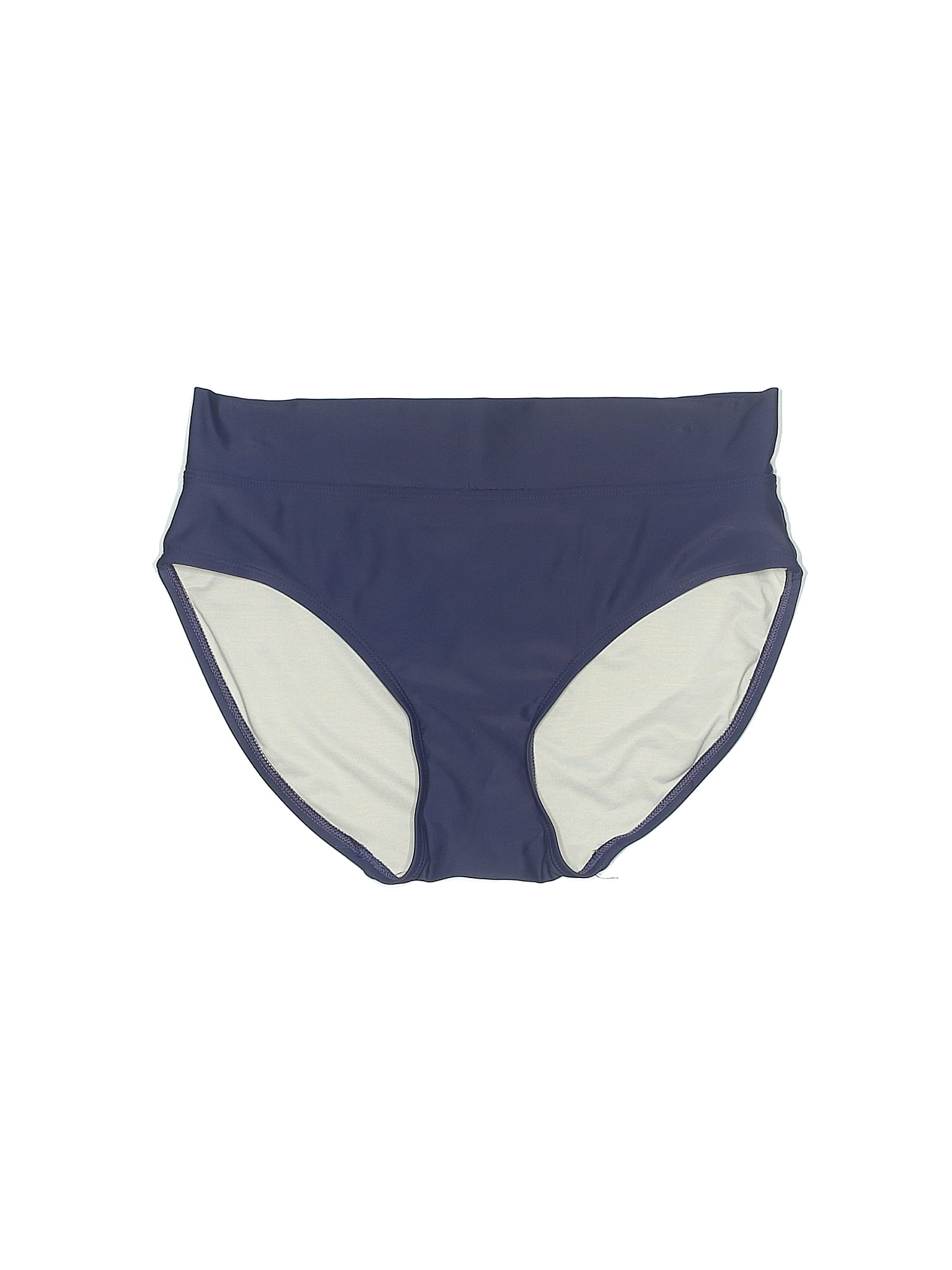 Lime Ricki Solid Navy Blue Swimsuit Bottoms Size M - 70% off