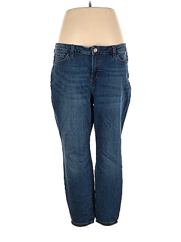 LC Lauren Conrad Solid Blue Jeans Size 16 - 65% off