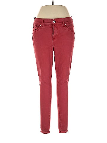 Faded Glory Solid Red Jeggings Size 14 - 31% off