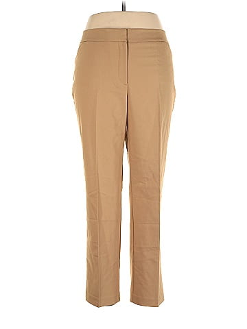 So Slimming by Chico's Solid Tan Casual Pants Size Lg (2) - 75% off