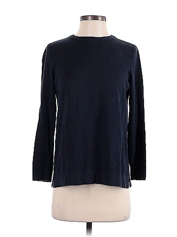 J.Jill Color Block Solid Navy Blue Pullover Sweater Size XS (Petite) - 68%  off
