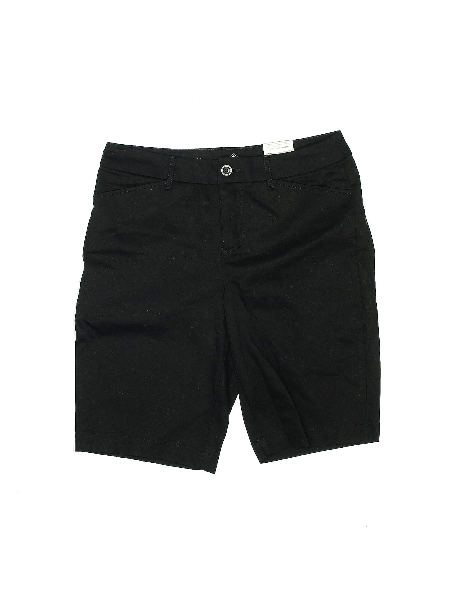 St. John's Bay Solid Black Khaki Shorts Size 10 - 68% off | ThredUp