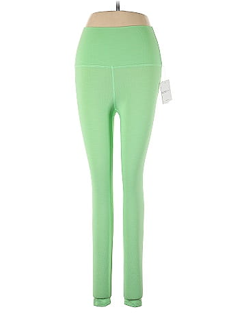 Anthropologie Solid Green Leggings Size L - 65% off