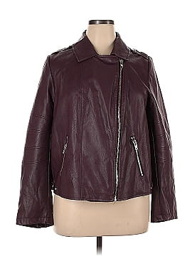 ELOQUII Faux Leather Jacket (view 1)
