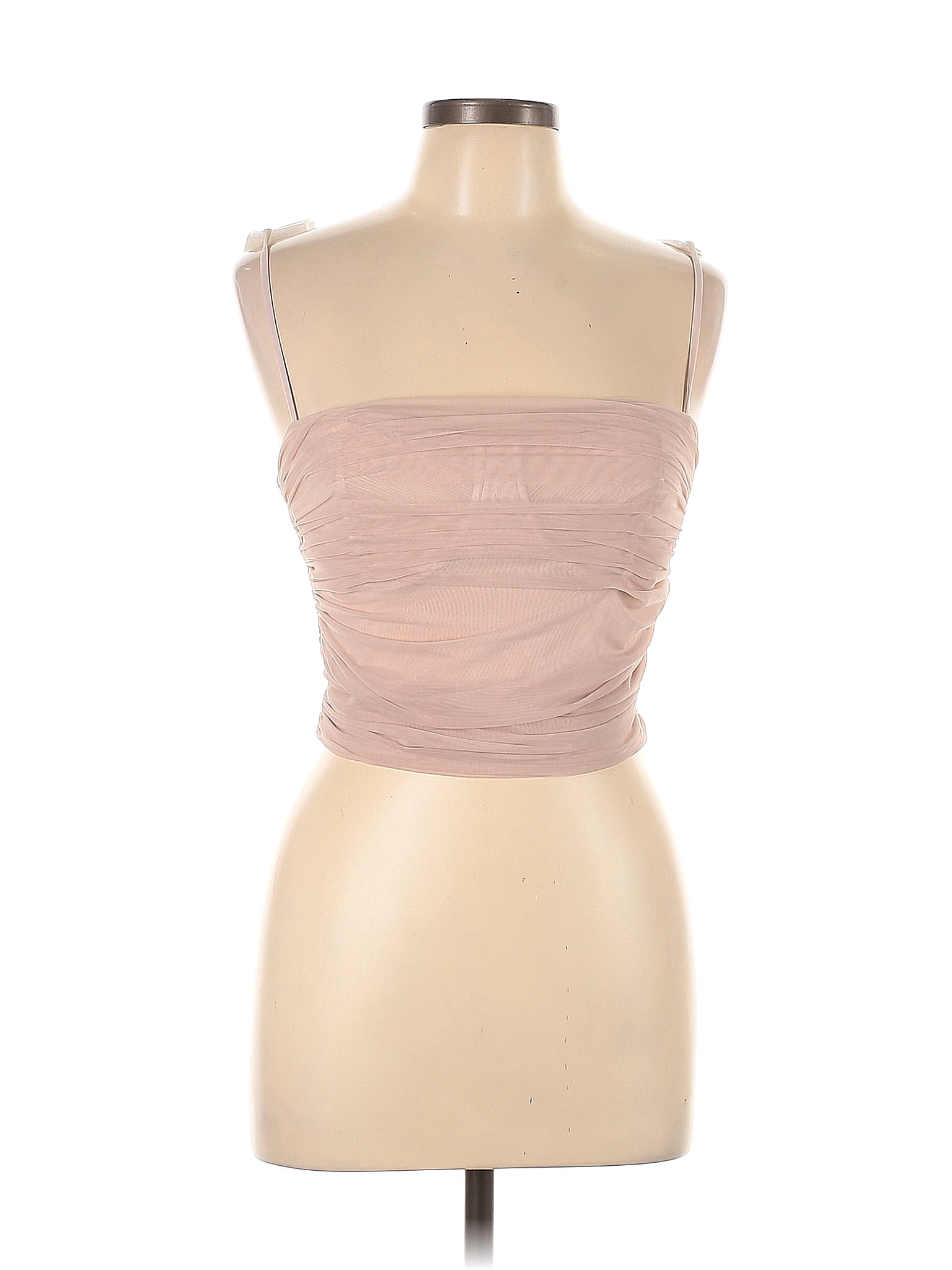 Babaton 100% Nylon Stripes Pink Sleeveless Top Size 10 - 47% off