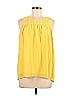 Central Park West 100% Silk Yellow Sleeveless Blouse Size M - photo 1