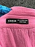 Shein 100% Polyester Pink Short Sleeve Blouse Size 5 - photo 3