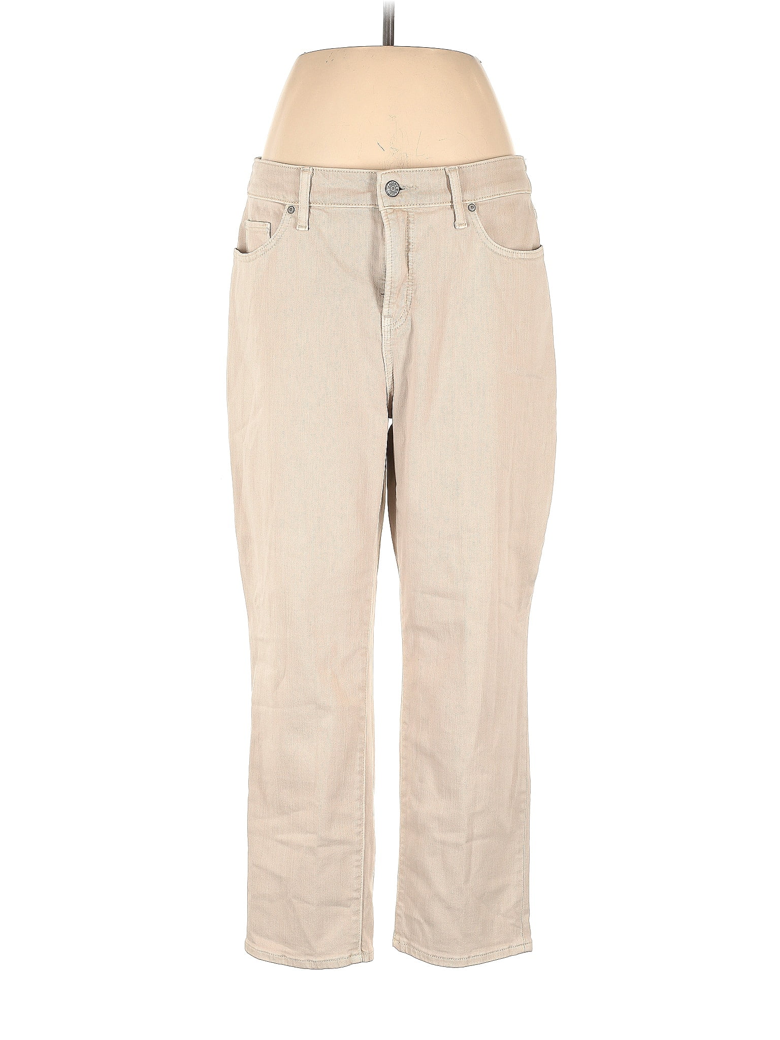 So Slimming by Chico's Solid Tan Jeans Size Med (1.5) - 75% off