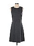 Theory Marled Solid Tweed Gray Casual Dress Size 4 - photo 1