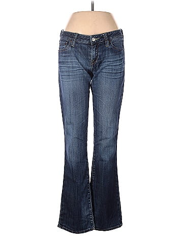 Lucky Brand 100% Cotton Solid Blue Jeans Size 8 - 66% off