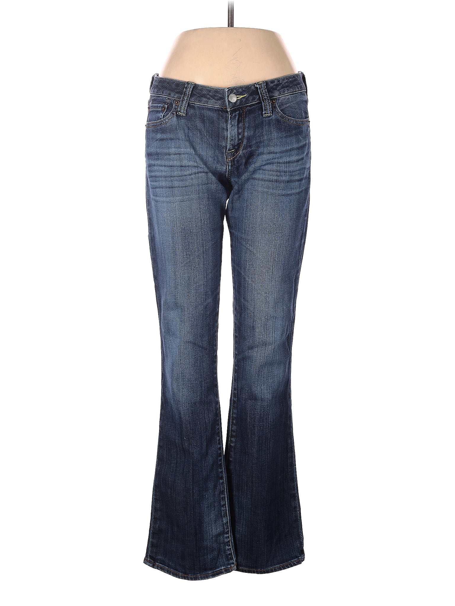 Lucky Brand 100% Cotton Solid Blue Jeans Size 8 - 66% off