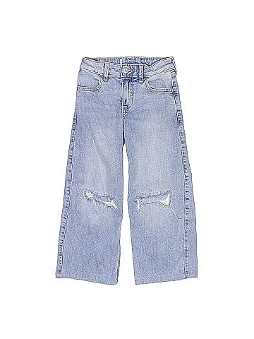 Abercrombie Solid Blue Jeans Size 5 - 6 - 79% off