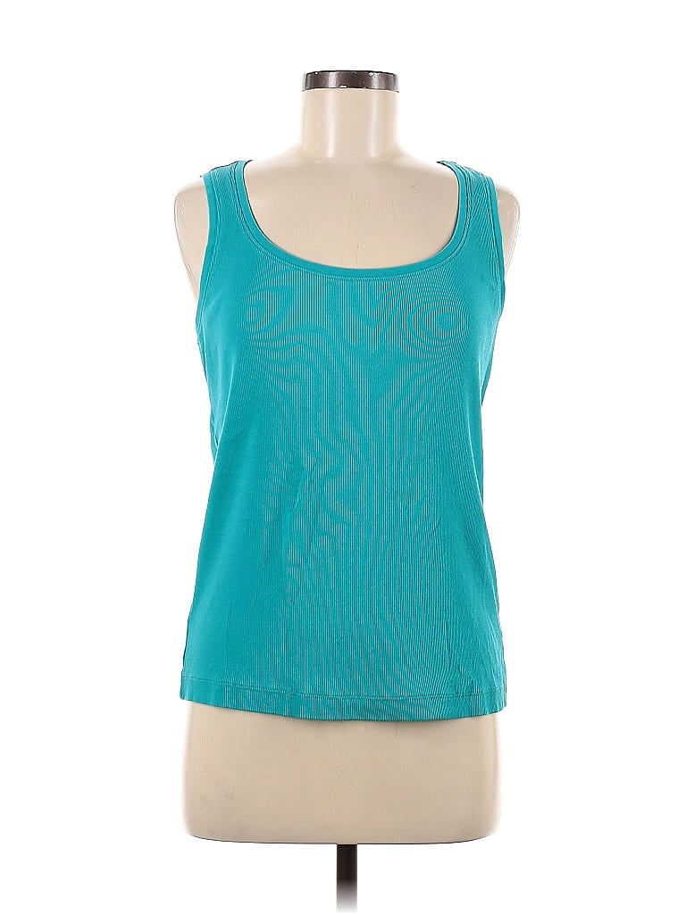 Chico's Blue Teal Sleeveless T-Shirt Size Med (1) - 78% off | ThredUp