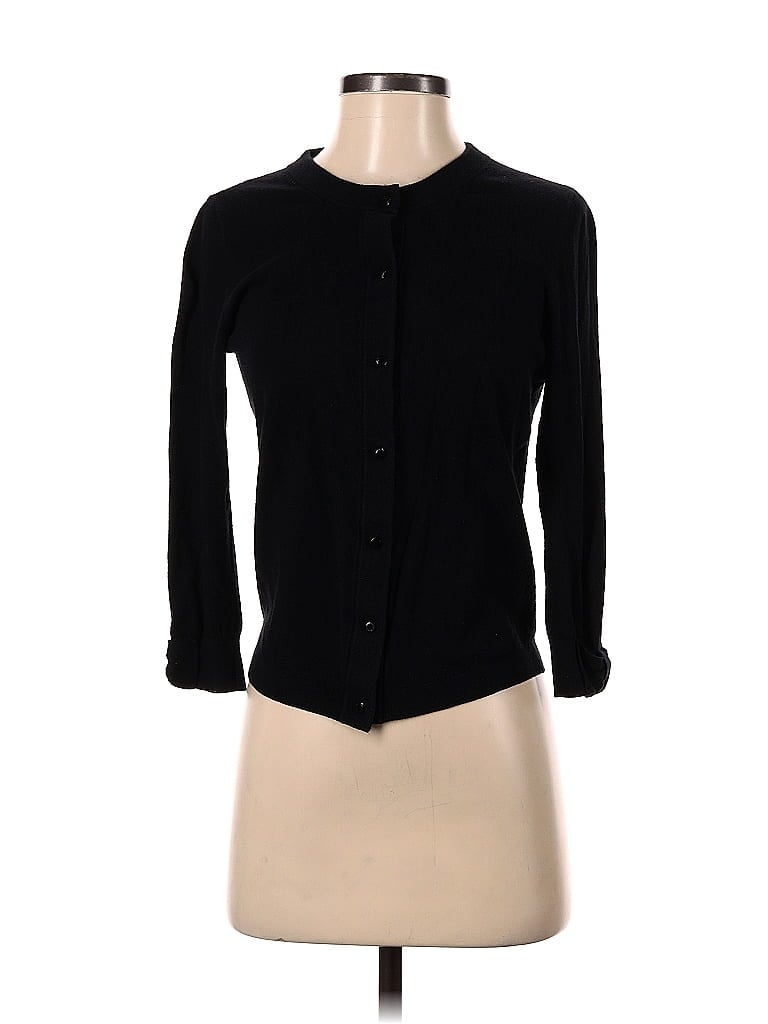 Topshop Maternity Color Block Solid Black Long Sleeve Blouse Size 6 ( Maternity) - 73% off