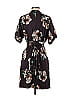Ann Taylor 100% Polyester Floral Floral Motif Black Casual Dress Size S - photo 2
