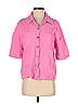 Shein 100% Polyester Pink Short Sleeve Blouse Size 5 - photo 1