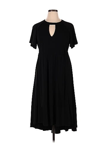 Torrid Solid Black Casual Dress Size 1X Plus (1) (Plus) - 59% off