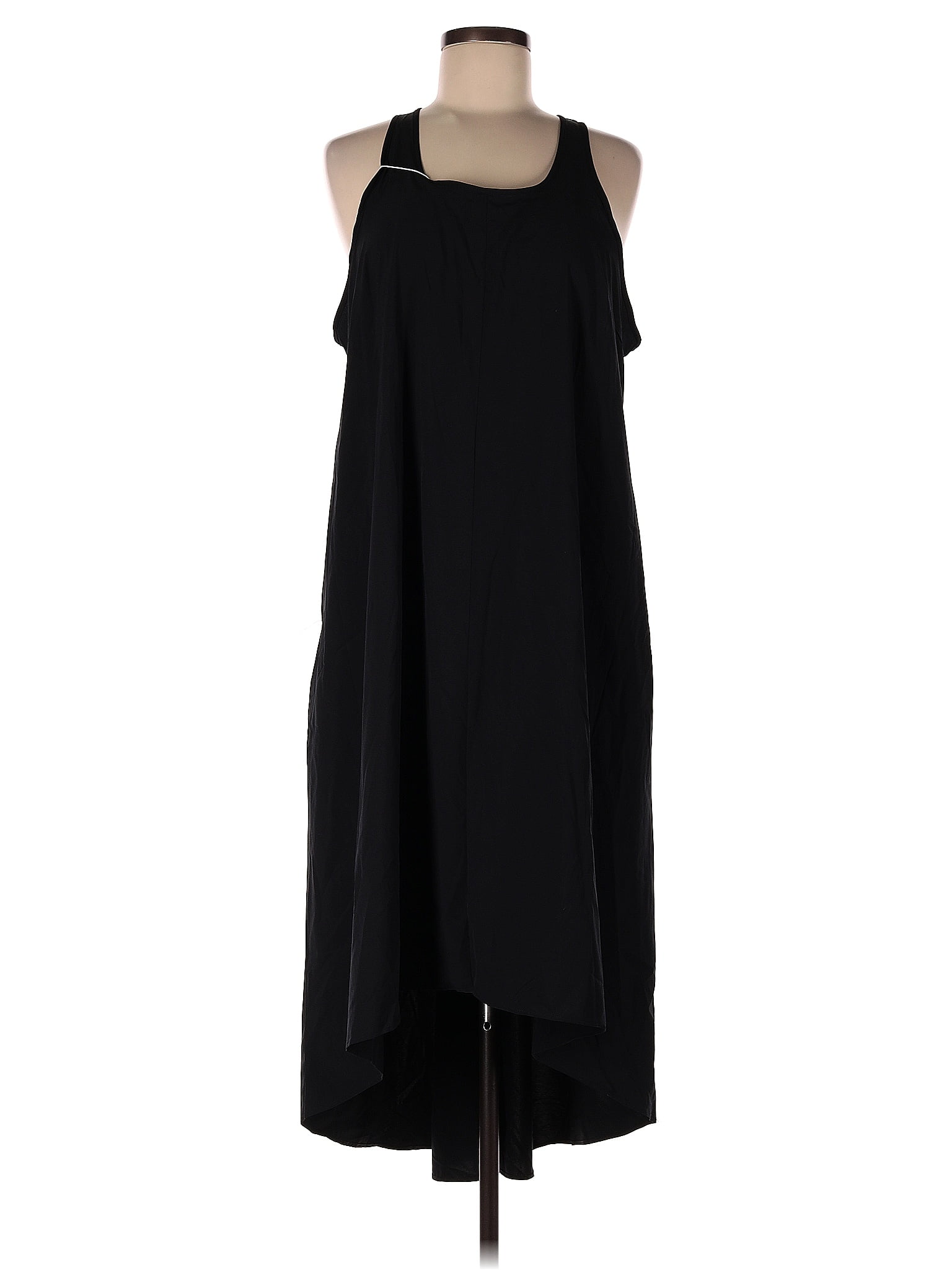 Halara Solid Black Casual Dress Size L - 65% off
